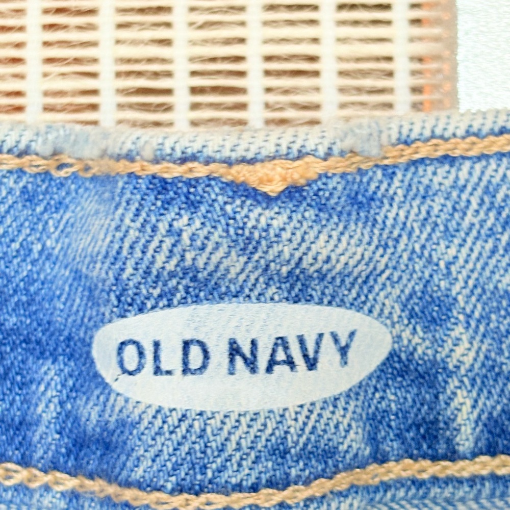 NWT Old Navy Blue Jean Shorts Distressed High-Waisted - Picture 7 of 11